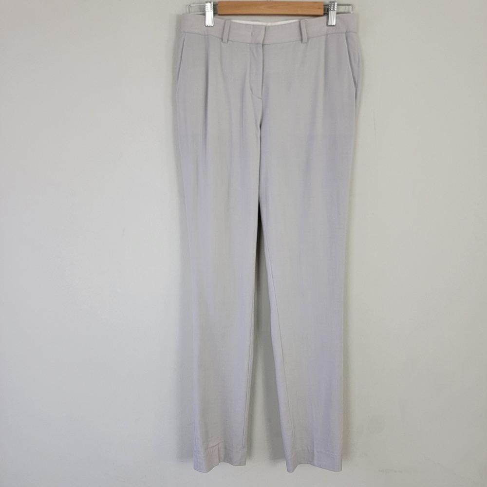 Theory Super Slim Pants Stretch Wool Blend Trouser Pants‎ Size 8 Career Work